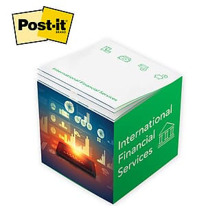 Post-it&reg; Custom Printed Notes Cube