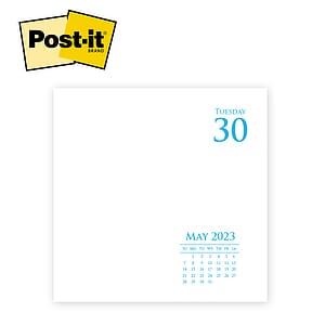 Post-it® Custom Printed Notes Calendar Cubes