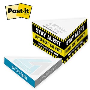 Post-it&reg; Custom Printed Notes Cube &mdash; Triangle Slim Cube