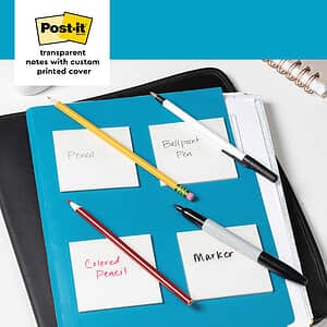 Post-it® Transparent Notes with Custom Printed Cover