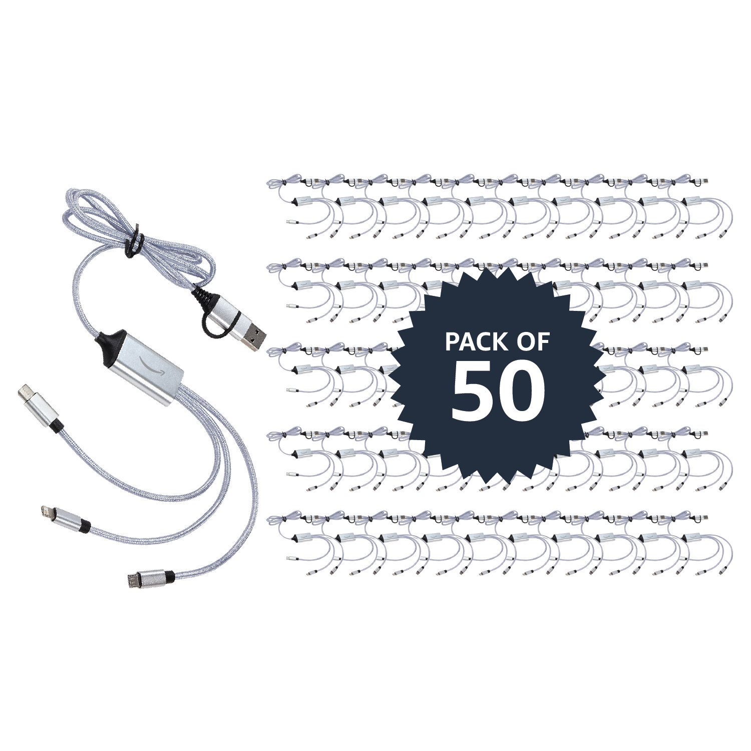 Traverse 3-in-1 Charging Cable (Pack of 50)