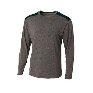 A4 Tourney Heather Long Sleeve Tee
