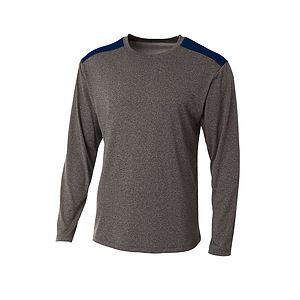 A4 Tourney Heather Long Sleeve Tee