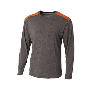 A4 Tourney Heather Long Sleeve Tee