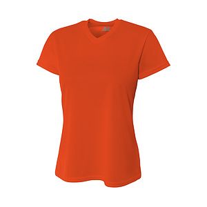 A4 Short Sleeve V-Neck Bird's Eye Mesh Tee