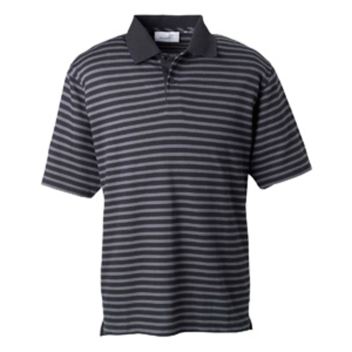 Promotional Mens dual tone piqu stripe polo Personalized With Your ...