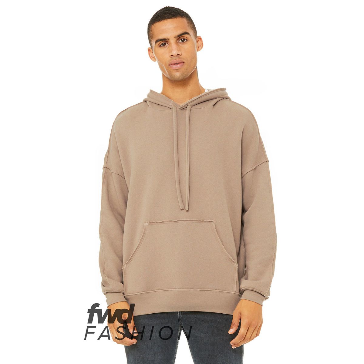 Fwd fashion unisex raw seam hooded 