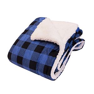 Sutterwood - Deluxe Micro Mink Sherpa Plaid Blanket