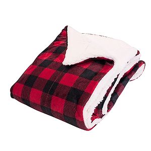 Sutterwood - Deluxe Micro Mink Sherpa Plaid Blanket