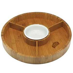 Gourmet Bamboo 2-Piece Serving Tray