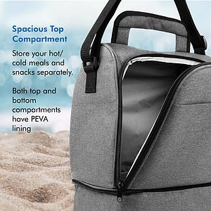 NEVIS - INSULATED 2-COMPARTMENT COOLER BAG