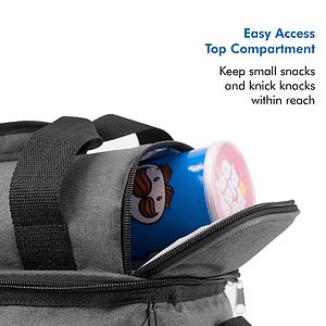 BELIZE - INSULATED 2-COMPARTMENT COOLER BAG