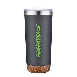 CLARION - 22 OZ VACUUM  SEALED TUMBLER WITH CORK BOTTOM