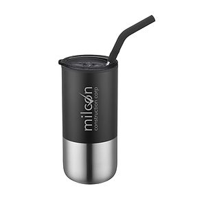 BRAZOS - 16 OZ DOUBLE WALL TUMBLER WITH STRAW