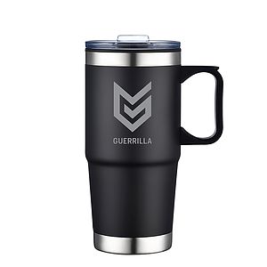 HOLSTON - 24 OZ S/S TRAVEL MUG WITH STAINLESS STEEL BOTTOM