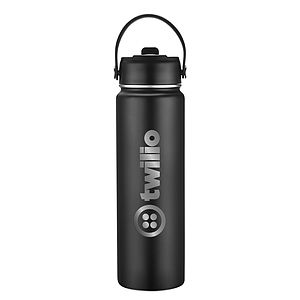 MARINA - 27 OZ VACUUM SEALED WATER BOTTLE WITH SILICONE BASE