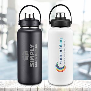 IRVING - 34 OZ VACUUM SEALED WATER BOTTLE WITH CARRIER