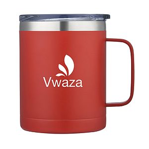 ALPHEUS - 14 OZ STAINLESS STEEL CAMPING MUG WITH HANDLE