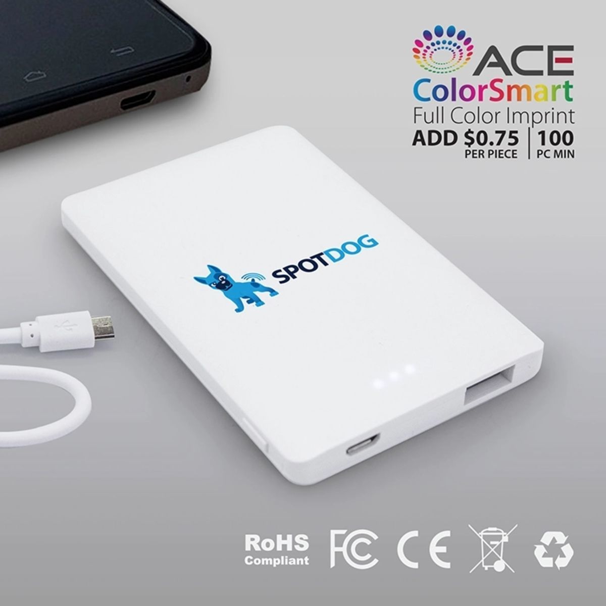 Hanover - 2500 mAh SLIM PORTABLE POWER BANK