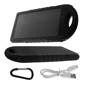 Blacksburg - 4000 mAh WATERPROOF SOLAR POWER BANK