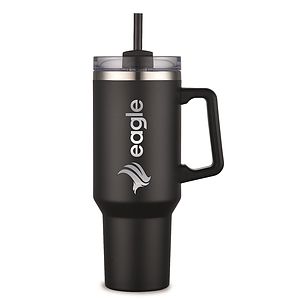 THE HIDRATOR - 40 oz. S/S TRAVEL MUG WITH HANDLE AND STRAW