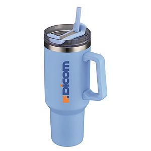THE HIDRATOR - 40 oz. S/S TRAVEL MUG WITH HANDLE AND STRAW