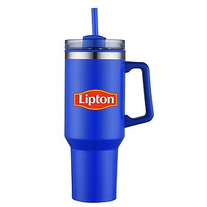 THE HIDRATOR II- 40 oz. S/S TRAVEL MUG WITH HANDLE AND STRAW