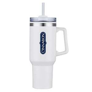 THE HIDRATOR II- 40 oz. S/S TRAVEL MUG WITH HANDLE AND STRAW
