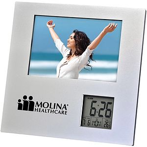 Photo Frame with Two Way Clock