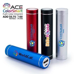 Cambridge - 2200 mAh Portable Cylinder USB Power Bank