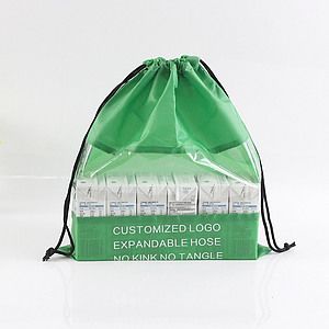 210D Drawstring Bags W/ PVC Window (13" * 17 5/16")