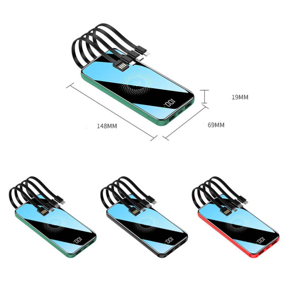 Wireless Portable Charger Power Bank (10000MAH)