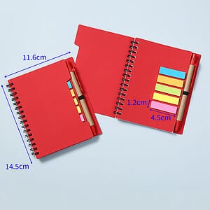 Eco-Recycled Journal W/ Sticky Notes & Flags