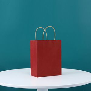 Medium Size Kraft Paper Shopper Tote bags(8 1/4"* 4 5/16"* 10 5/8")