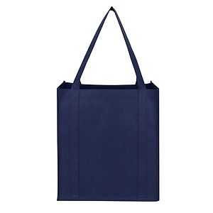 Non-Woven Grocery Tote Bag W/ Bottom Insert (13" W x 15" H x 10" G)