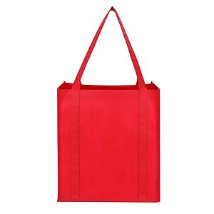 Non-Woven Grocery Tote Bag W/ Bottom Insert (13" W x 15" H x 10" G)