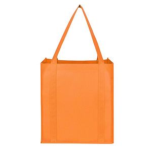 Non-Woven Grocery Tote Bag W/ Bottom Insert (13" W x 15" H x 10" G)