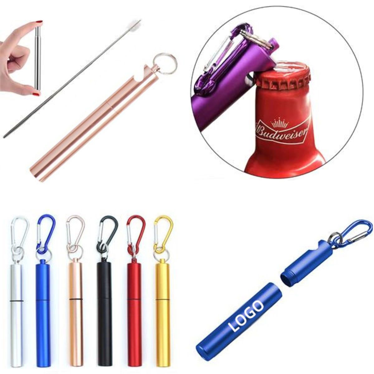 Stainless Steel Straw W/ Bottle Opener