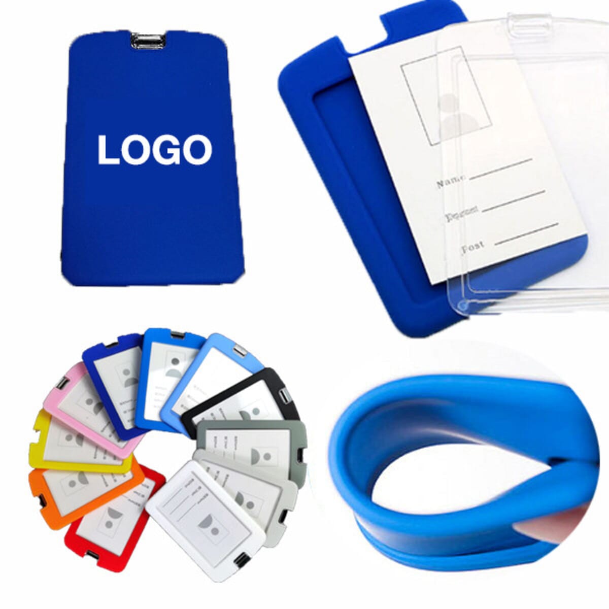 Silicone ID Badge Holder