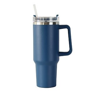 40 oz Vacuum Tumbler W/ Handle and Straw