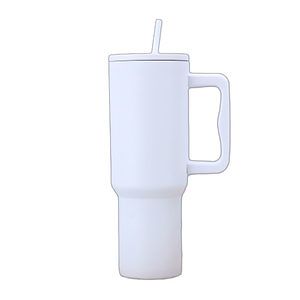 40oz Stainless Steel Tumbler W/ Straw & Lid