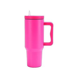 40oz Stainless Steel Tumbler W/ Straw & Lid
