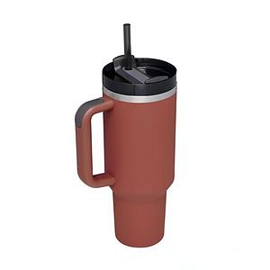 40 Oz Vacuum Tumbler W/ Handle and Straw