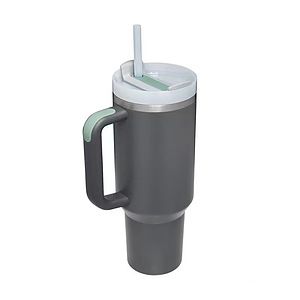 40 Oz Vacuum Tumbler W/ Handle and Straw