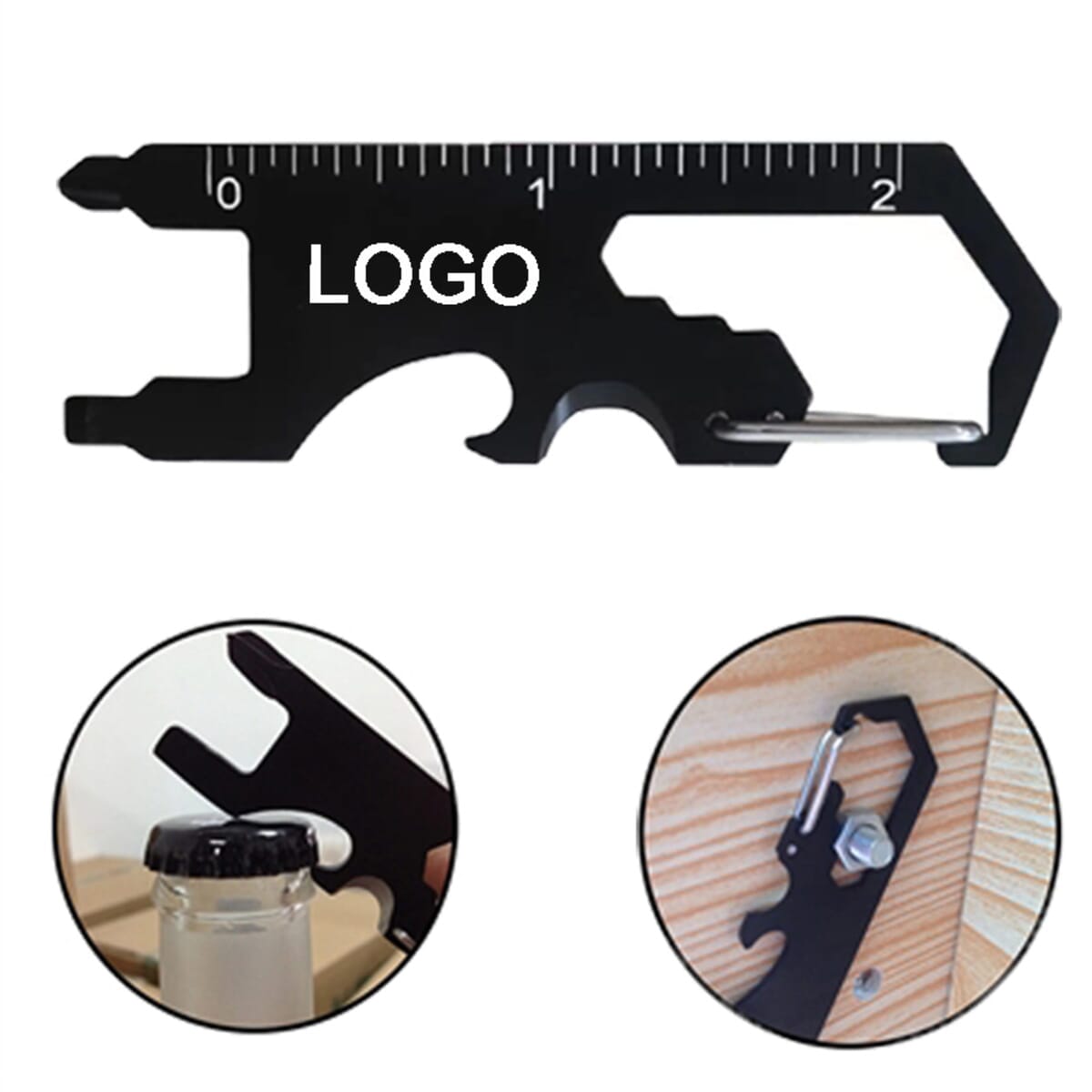 Multi-function Bottle Opener W/ Carabiner