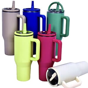 40oz Leak Proof Insulated Tumbler W/ Straw & Lid