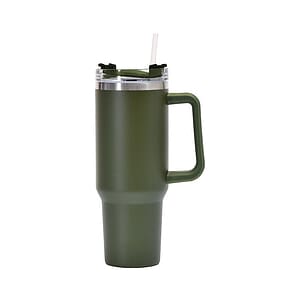 30 Oz Vacuum Tumbler W/ Handle and Straw