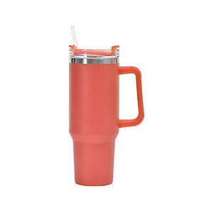 30 Oz Vacuum Tumbler W/ Handle and Straw