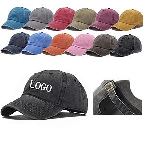 6 Panel Structured Washed Baseball Cap