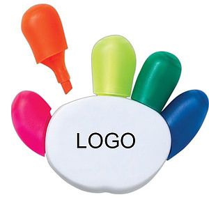 Finger Shaped 5-in-1 Color Highlighter